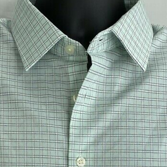 Goodfellow & Co Long Sleeve Alpine Green And White Checked Shirt Size S - Picture 5 of 8